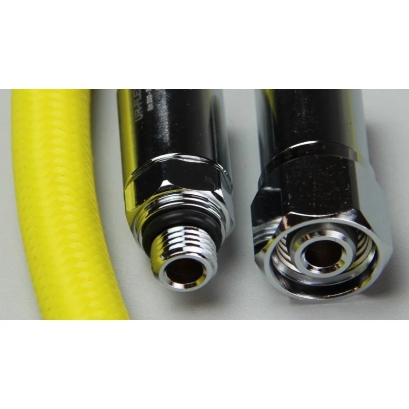 Flexible Détendeur Nylon Tressé Jaune (100cm) 1 Flexible Détendeur Nylon Tressé Jaune (100cm)