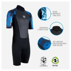 HydroFlex 3mm Coral Guardian Shorty Homme -Équipement De Plongé Soldes 2024 hydroflex 3mm coral guardian shorty homme 3